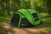 Cort autoexpandabil 4 persoane, 4 ferestre, 2 usi, impermeabil 1000 mm, 280x210x115 cm, verde-negru Household NewTrend