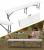 Banca pliabila pentru evenimente si catering, 183x28x43 cm, din HDPE si otel, alb Household NewTrend