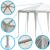 Pavilon gradina cu structura metalica, 6 pereti laterali detasabili, alb, 378x330x260 cm Household NewTrend
