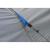 Cort camping 4 persoane cu antreu, impermeabil 3000 mm, 450x210x150 cm, negru si albastru Household NewTrend
