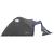 Cort camping 4 persoane cu antreu, impermeabil 3000 mm, 450x210x150 cm, negru si albastru Household NewTrend