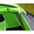 Cort camping 4 persoane cu antreu, impermeabil 3000 mm, 450x210x150 cm, negru si verde Household NewTrend