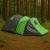 Cort camping 4 persoane cu antreu, impermeabil 3000 mm, 450x210x150 cm, negru si verde Household NewTrend