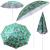 Umbrela de plaja pliabila, cu inclinare si inaltime reglabila, diametru 150 cm, verde cu imprimeu frunze verzi Household NewTrend