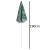 Umbrela de plaja pliabila, cu inclinare si inaltime reglabila, diametru 150 cm, verde cu imprimeu frunze verzi Household NewTrend