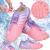 Pantofi plaja si apa, talpa cauciuc antiderapanta, material respirabil, roz, marimea 36 Household NewTrend