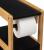 Suport hartie igienica 5Five Natureo cu dulapior, MDF, 33x20x80 cm, negru Household NewTrend