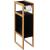 Suport hartie igienica 5Five Natureo cu dulapior, MDF, 33x20x80 cm, negru Household NewTrend
