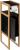 Suport hartie igienica 5Five Natureo cu dulapior, MDF, 33x20x80 cm, negru Household NewTrend