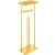 Suport hartie igienica 5Five cu raft depozitare, otel, 18x12x59 cm, galben Household NewTrend