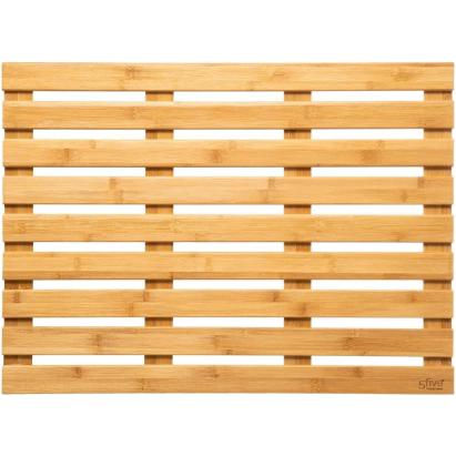 Gratar pentru dus 5Five Ilyan, din bambus, antiderapant, 68x50 cm, natur Household NewTrend