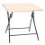 Masa pliabila 5Five patrata pentru 4 persoane, MDF si otel, 80x80x75 cm, bej Household NewTrend