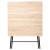 Masa pliabila 5Five patrata pentru 4 persoane, MDF si otel, 80x80x75 cm, bej Household NewTrend