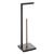 Suport hartie igienica 5Five Natureo, metal si bambus, 20x20x65 cm, negru Household NewTrend