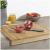 Tocator pentru colt blat 5Five din bambus cu sant colector, 35x24 cm, natur Household NewTrend