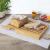 Tava pentru taiat paine Atmosphera din bambus cu cutit inclus, 44x27 cm, bej Household NewTrend