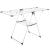 Uscator rufe 5Five Sinai cu lungime de uscare 15 m, otel si polipropilena, 150x61x96 cm, gri Household NewTrend