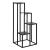 Suport plante Atmosphera cu 4 niveluri, structura metalica, 36x36x87 cm, negru Household NewTrend