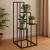 Suport plante Atmosphera cu 4 niveluri, structura metalica, 36x36x87 cm, negru Household NewTrend