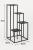 Suport plante Atmosphera cu 4 niveluri, structura metalica, 36x36x87 cm, negru Household NewTrend
