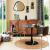 Masa rotunda Atmosphera Elias, 102x76 cm, MDF si metal, negru Household NewTrend