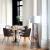 Masa rotunda Atmosphera Elias, 102x76 cm, MDF si metal, negru si stejar Household NewTrend