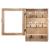 Cutie de chei Atmosphera Ornella cu 8 carlige si usa din sticla, 26x38 cm, natur Household NewTrend