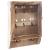 Cutie de chei Atmosphera Ornella cu 8 carlige si usa din sticla, 26x38 cm, natur Household NewTrend