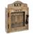 Cutie de chei Atmosphera Amalia cu 10 carlige, 30x40 cm, lemn masiv, design vintage, natur Household NewTrend
