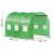 Folie inlocuire pentru sera 300x200x200 cm, PE 140g/mp cu plasa PP, UV4, 6 ferestre si usa cu fermoar, verde Household NewTrend