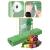 Folie inlocuire pentru sera 200x200x200 cm, PE 140g/mp cu plasa PP, UV4, 4 ferestre si usa cu fermoar, verde Household NewTrend