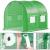 Folie inlocuire pentru sera 200x200x200 cm, PE 140g/mp cu plasa PP, UV4, 4 ferestre si usa cu fermoar, verde Household NewTrend
