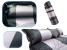 Saltea gonflabila auto 170x120 cm, cu perna integrata si husa de transport, negru Household NewTrend