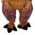 Costum dinozaur T-Rex gonflabil, cu ventilator si fermoar frontal, marime universala 150–190 cm, maro Household NewTrend