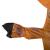 Costum dinozaur T-Rex gonflabil, cu ventilator si fermoar frontal, marime universala 150–190 cm, maro Household NewTrend