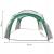 Pavilion gradina 350x350x230 cm, structura fibra de sticla, acoperis poliester impermeabil, verde cu alb Household NewTrend