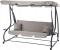 Leagan gradina 3 locuri cu baldachin reglabil, perne si suport pahare, 210x120x170 cm, gri Household NewTrend
