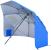 Umbrela plaja 3in1 215x205 cm, cu paravan lateral, fereastra si husa transport, material UV, albastru Household NewTrend