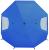 Umbrela plaja 3in1 215x205 cm, cu paravan lateral, fereastra si husa transport, material UV, albastru Household NewTrend