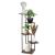 Suport pentru flori, 106x58 cm, negru/maro deschis – 5 rafturi, structura metalica, design modern Household NewTrend