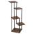 Suport pentru flori, 106x58 cm, negru/maro deschis – 5 rafturi, structura metalica, design modern Household NewTrend