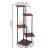 Suport pentru flori, 106x58 cm, negru/maro deschis – 5 rafturi, structura metalica, design modern Household NewTrend