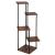 Suport pentru flori, 106x58 cm, negru/maro deschis – 5 rafturi, structura metalica, design modern Household NewTrend