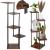 Suport pentru flori, 106x58 cm, negru/maro deschis – 5 rafturi, structura metalica, design modern Household NewTrend