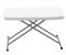 Masa pliabila 76x50 cm, inaltime reglabila 36-71 cm, pentru terasa, gradina sau camping, HDPE alb Household NewTrend