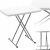 Masa pliabila 76x50 cm, inaltime reglabila 36-71 cm, pentru terasa, gradina sau camping, HDPE alb Household NewTrend