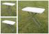 Masa pliabila 76x50 cm, inaltime reglabila 36-71 cm, pentru terasa, gradina sau camping, HDPE alb Household NewTrend