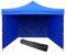 Cort tip pavilion cu 3 pereti laterali, structura solida otel si acoperis impermeabil PVC, 3x3 m cu inaltime reglabila, albastru Household NewTrend