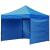 Cort tip pavilion cu 3 pereti laterali, structura solida otel si acoperis impermeabil PVC, 3x3 m cu inaltime reglabila, albastru Household NewTrend