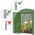 Sera de gradina, tip tunel cu cadru metalic, 300x600 cm, verde, 18 mp, usa cu cadru metalic Household NewTrend
